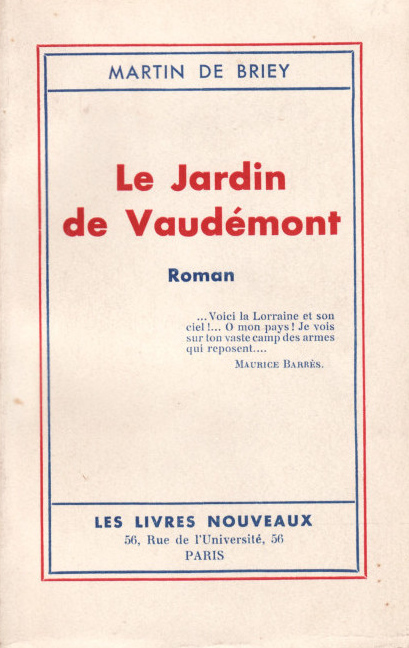 Couverture de « Le Jardin de Vaudémont »