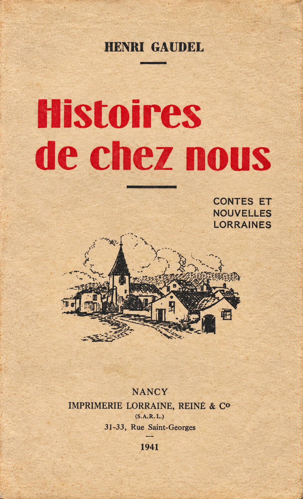 Couverture de « Histoires de chez nous »