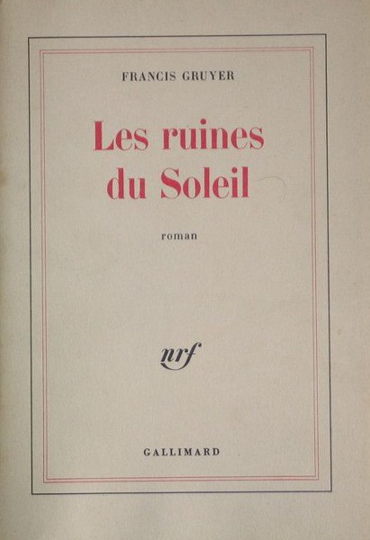 Couverture de « Les Ruines du soleil »
