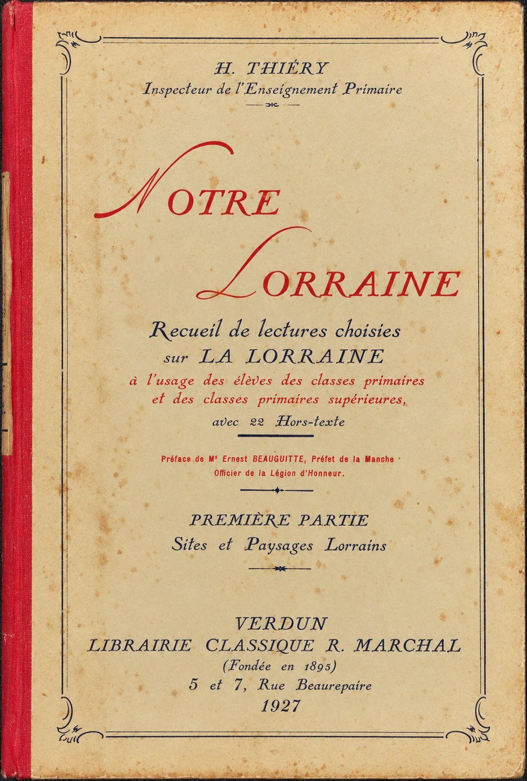 Couverture de « Notre Lorraine »
