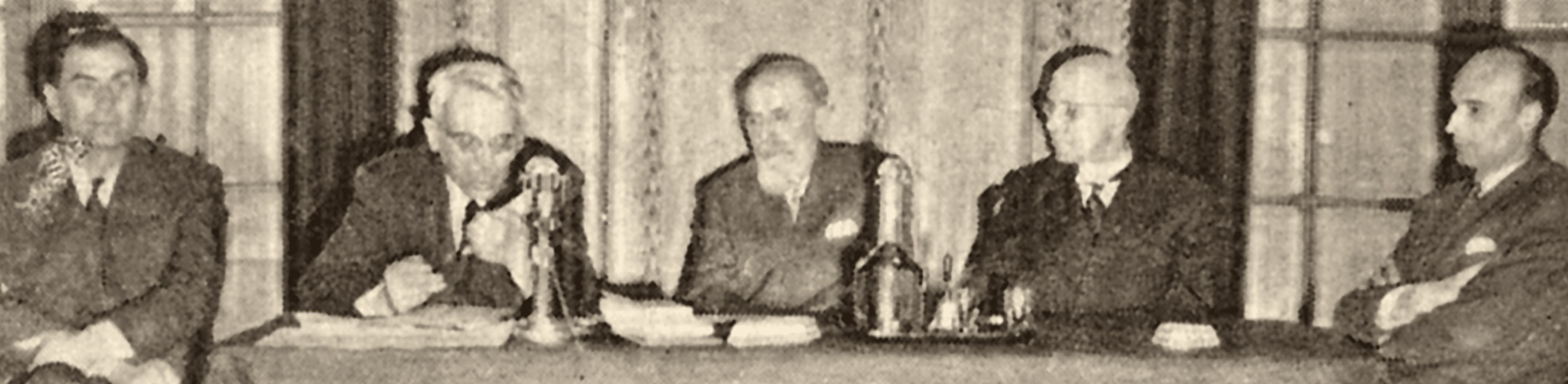 Metz, salon de Guise, 21 mars 1954 (l'après-midi) : M. Pierre Marot, parlant pour un auditoire choisi (Lundi-Matin, 22 mars 1954).